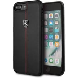 iPhone 7 Plus / 8 Plus – Scuderia Ferrari Leder Case, Schwarz – Bild 1