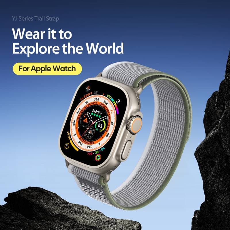 Apple Watch - DUX YJ Version Strap - 38mm/40mm/41mm/42mm(10.Gen) Grün-Grau – 4