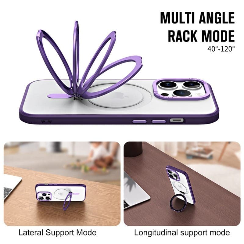 iPhone 14 Pro - Custodia Magsafe Stand argento – 4