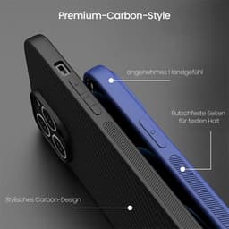 iPhone 15 Pro Max - Robust TPU case with carbon look, black – Bild 5