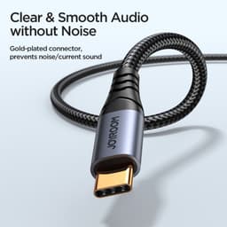 Joyroom - SY-A07 Audio-Transfer Serie AUX-Kabel (Type-C zu 3,5mm, 1,2m), Schwarz – Bild 8