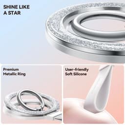 Joyroom - Magnetic ring holder for smartphones, white – Bild 8