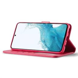 Samsung A70 (2019) - LC.IMEEKE Wallet Etui mit 3 Kartenfächern & Magnetverschluss, Pink – Bild 5