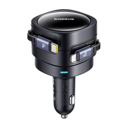 Baseus Enjoyment Max Chargeur allume-cigare - 60W double USB-C vers Lightning, noir – Bild 2