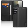 Samsung Galaxy S24- DUX Hivo Series Flip Case, Schwarz, Kunstleder