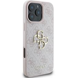 iPhone 16 Pro - Guess Metal Logo Case Pink GUHCP16L4GMGPI – Bild 7