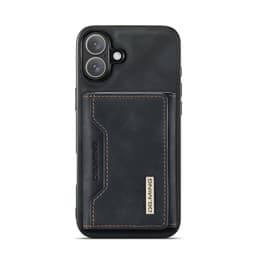 iPhone 11 - DG.MING Etui, Leder-Optik, Kartenfach & Magnetverschluss, Schwarz – Bild 7