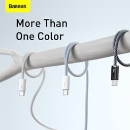 Baseus - Dynamic Series - Type-C to Type-C fast charging cable, 100W 1m, white (CALD000202) – Bild 7