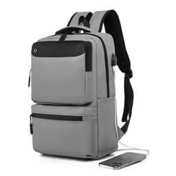 Okade S9903 - Laptop backpack 13-15.6" with USB & trolley strap, water-repellent, gray – Bild 6