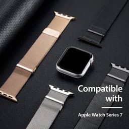 Apple Watch - sangle DUX version milanaise - 38mm/40mm/41mm/42mm(10.Gen), Gris – Bild 7