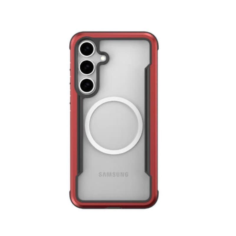 Samsung Galaxy S25 - Scudo di difesa Raptic con funzione MagSafe, rosso – 2