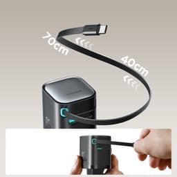 Joyroom - Caricabatterie GaN da 65W con cavo retrattile, nero (UE) (JR-TCL02) – Bild 7