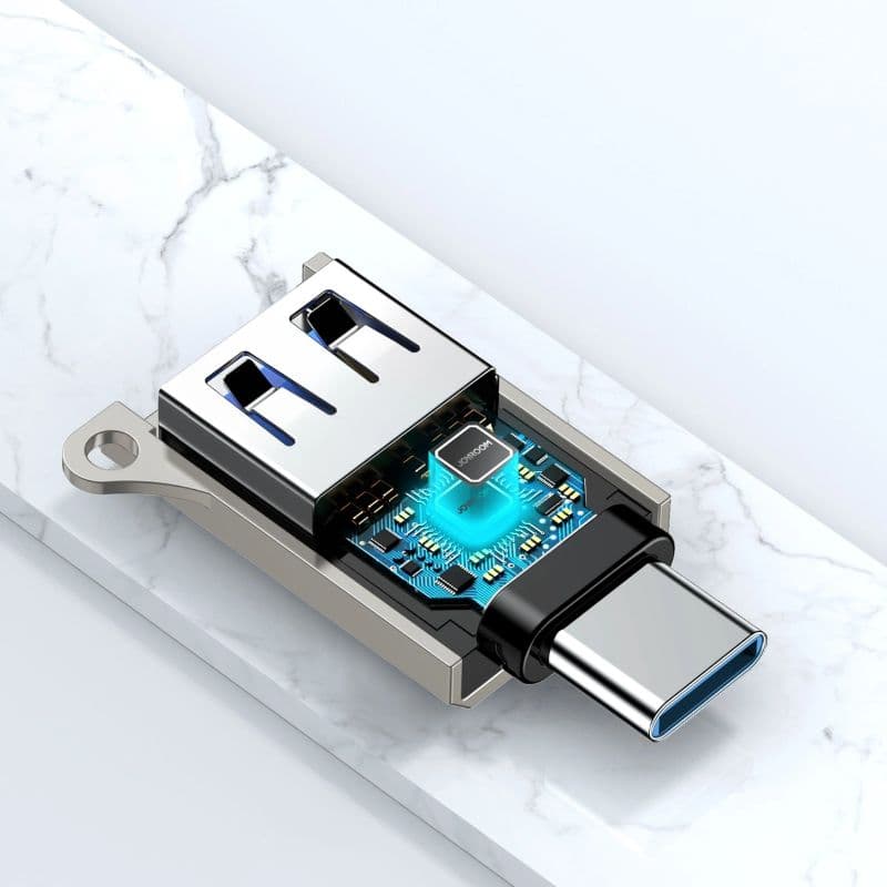 Joyroom - USB-C auf USB-A Adapter - Grau – 3