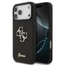 iPhone 17 Pro Max - Custodia Guess Metal Logo Glitter, Nero GUHCP17XHG4SGK