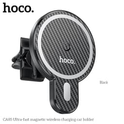 Hoco CA85 Supporto magnetico ultraveloce per la ricarica wireless dell'auto, nero – Bild 1