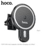 Hoco CA85 Supporto magnetico ultraveloce per la ricarica wireless dell'auto, nero