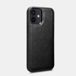 iPhone 12 Mini - iCarer Haixing Series Flipcase Echtleder Schwarz (WMI1212-BK) – Bild 3