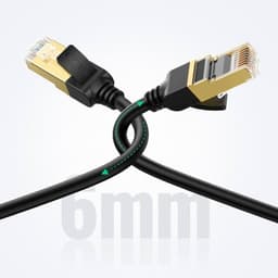 Ugreen - Câble Ethernet Cat7 RJ45 Gigabit, plat (NW106 / 11263), 5M, noir – Bild 9