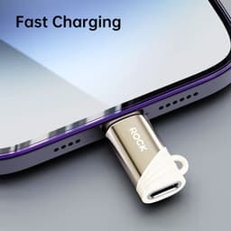Rock - RCL0021 Adapter USB Typ-C Female zu Lightning Adapter männlich, Gold – Bild 7