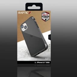 iPhone 14 Pro - Raptic Defense Air Clear Case Grau – Bild 3
