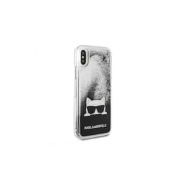 iPhone X / XS - Karl Lagerfeld Liquid Glitter KLHCPXCHPEEBK, schwarz – Bild 2