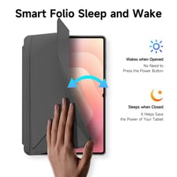 Samsung Galaxy Tab S11 Ultra - Serie Dux Ducis Domo, custodia flip stand-up, grigio – Bild 8