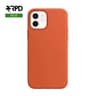 iPhone 12 / 12 Pro - Silicone Case dunkles Orange, solid
