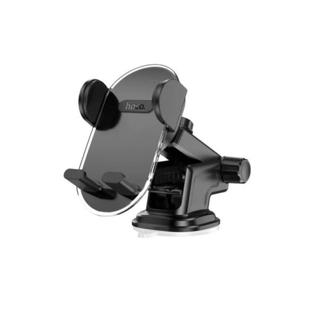 Hoco H3 - Braccio a morsetto con apertura a un clic, stabile supporto da auto per smartphone, nero – 4