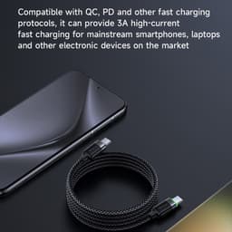 McDodo - USB-C to USB-C Magnetic Self-Winding Cable, 60W, 1.2m, Schwarz – Bild 3