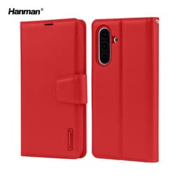 Samsung Galaxy A17 (2025) - Hanman Mill flip case with 3 card slots, red – Bild 1