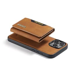 iPhone 11 Pro - Custodia posteriore DC.MING, look in pelle, slot per carte e chiusura magnetica, custodia protettiva, marrone cammello – Bild 5