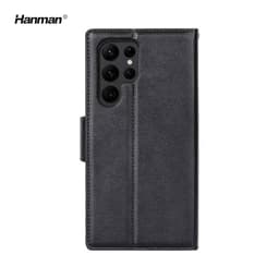 Samsung Galaxy Note 10 - Hanman Mill Flip Case mit 3 Kartenfächern, schwarz – Bild 4
