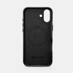 iCarer - iPhone 16 Plus - Oil Wax Premium Genuine Leather Backcase, Black (WMI16240703-BK) – Bild 6