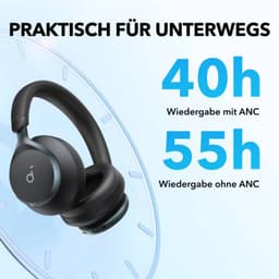 Anker Soundcore Space One - Casque à réduction de bruit - USB-C - 40H Playtime - noir – Bild 5