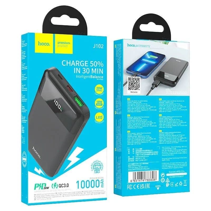 J102 Cool figura PD20W+QC3.0 banca di potere (10000mAh)