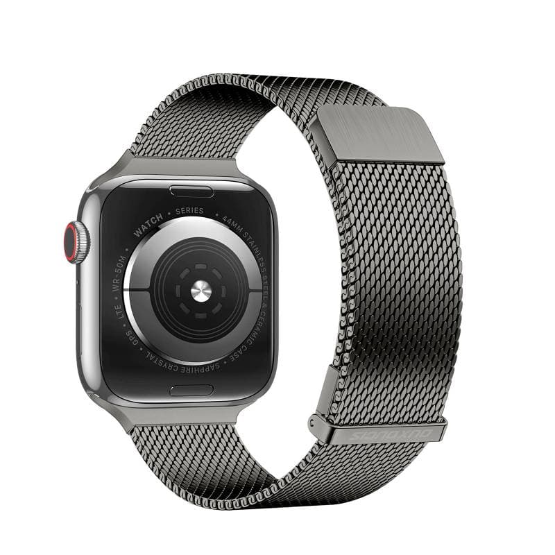 Apple Watch - DUX Milanese Pro Version Strap - 42mm/44mm/45mm/46mm(10.Gen)/49mm, Dunkelgrau – 2