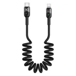 McDodo - Lightning to USB-C, Coiled Cable, 1.8m, Schwarz – Bild 2