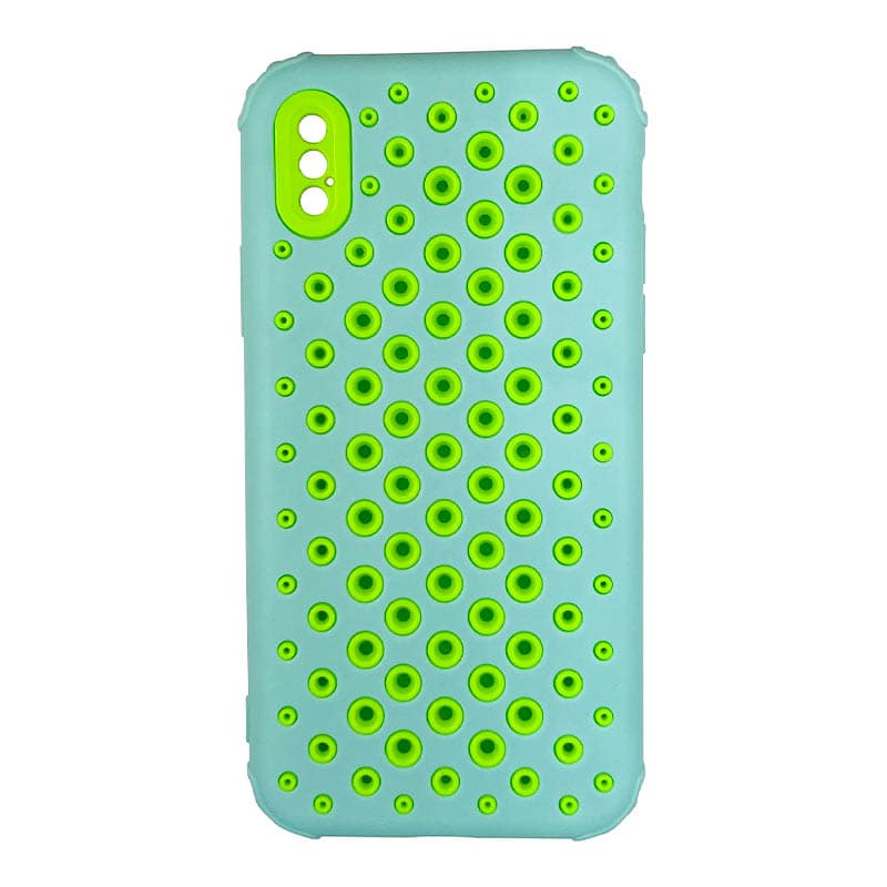iPhone X/XS - Perforated Case Dark Turquoise