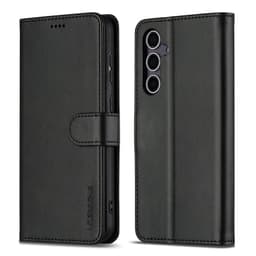 Samsung Galaxy A37 - Etui portefeuille LC.IMEEKE avec 3 emplacements pour cartes & fermeture magnétique, noir – Bild 1