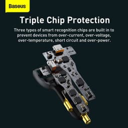 Baseus - Carica rapida - Caricatore rapido multiplo per auto, 160W, grigio (TZCCZM-0G) – Bild 7