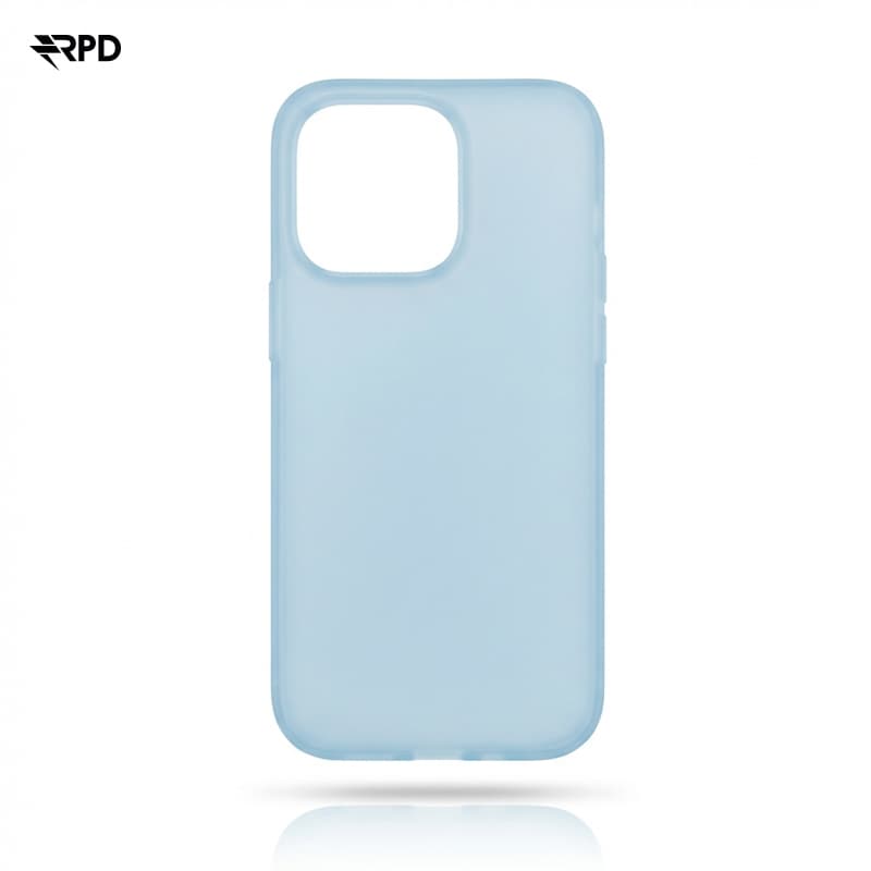 iPhone 14 Pro - Soft Touch Case, Hellblau