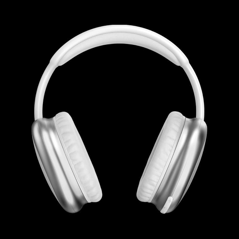 ROCK O5 - HiFi Wireless Headphones, Silver