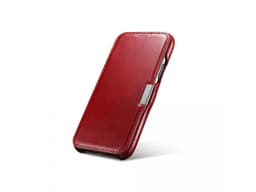 iPhone 11 Pro - Custodia Flip in vera pelle iCarer Serie Vintage (apertura laterale), rosso – Bild 7