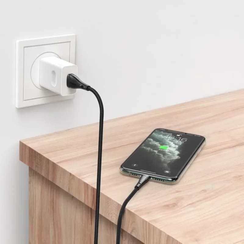 McDodo - Câble de charge USB-A vers Lightning, 1.2m, noir – 2