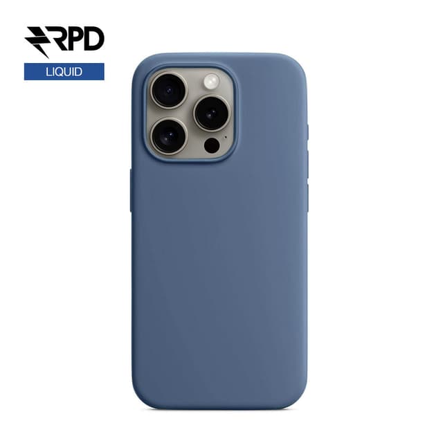 iPhone 15 - Silicone Case winter blue, Liquid (Magsafe-Version)