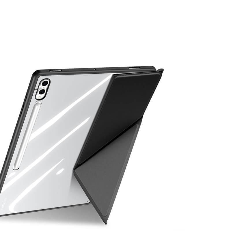 Samsung Galaxy Tab S9 FE Plus / S9 Plus / S10 Plus - Serie Dux Ducis Magi, custodia flip agganciabile, nera – 3