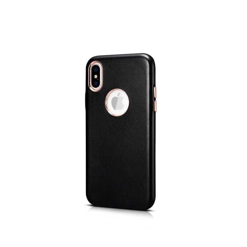 iPhone X/XS - Luxury Echtleder Xoomz XYPIX003-BK, schwarz – 2