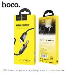 Hoco UPA13 Sound source series iPhone Lightning auf AUX Adapter, 1m, schwarz – Bild 9