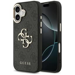 iPhone 17 - Guess Metal Logo Gold Case, Black GUHCP17S4GMGCGR – Bild 1