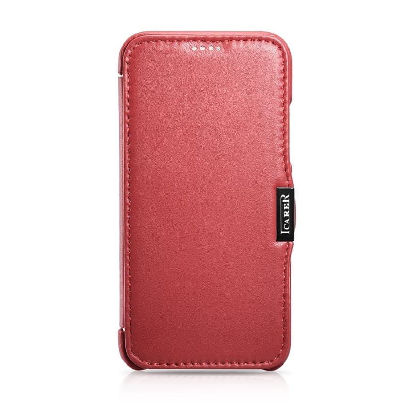 iPhone X/XS - iCarer Luxury Series Flip Case Rot RIX02 – 2